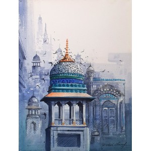 Zahid Ashraf, 18 x 24 inch, Acrylic on Canvas, Cityscape Painting, AC-ZHA-125